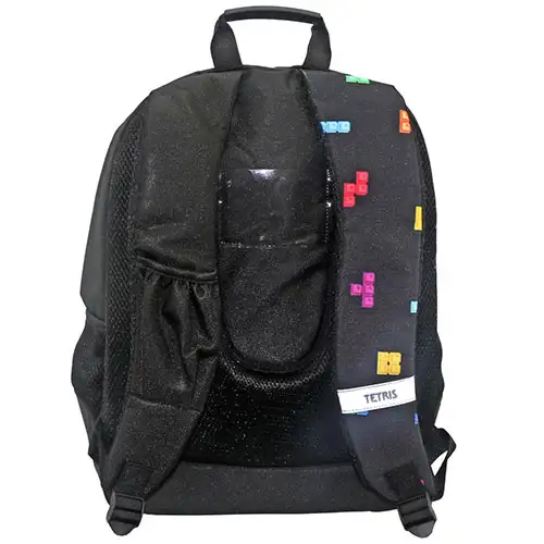 Tetris zaokrąglony plecak szkolny, plecak 33x16x45cm zdjęcie 2