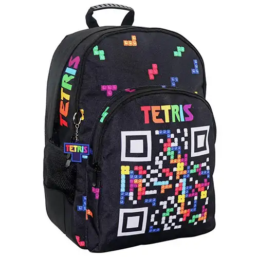 Tetris zaokrąglony plecak szkolny, plecak 33x16x45cm zdjęcie 1