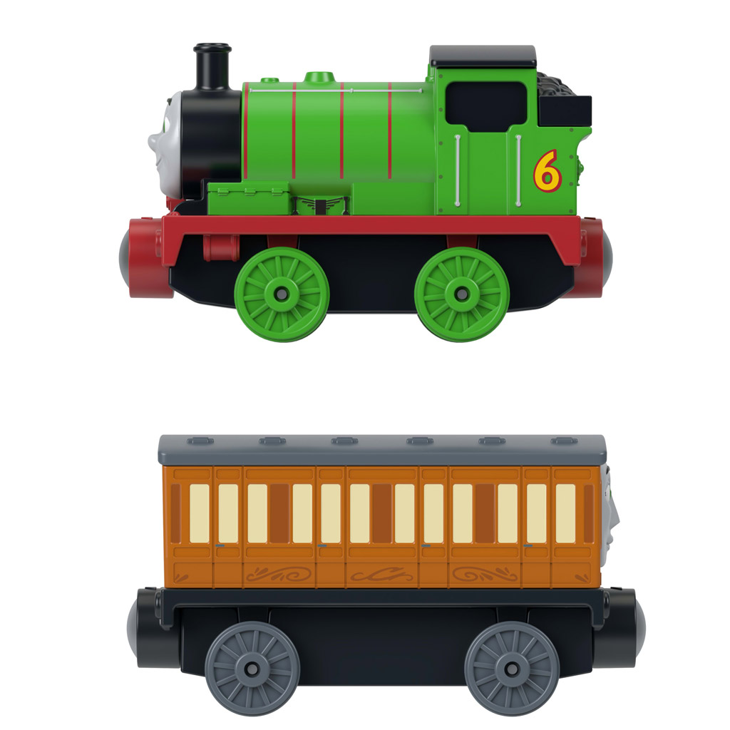 Thomas Deluxe Lokomotywa Zestaw Podwójny Percy & Clarabel - Mattel zdjęcie 2