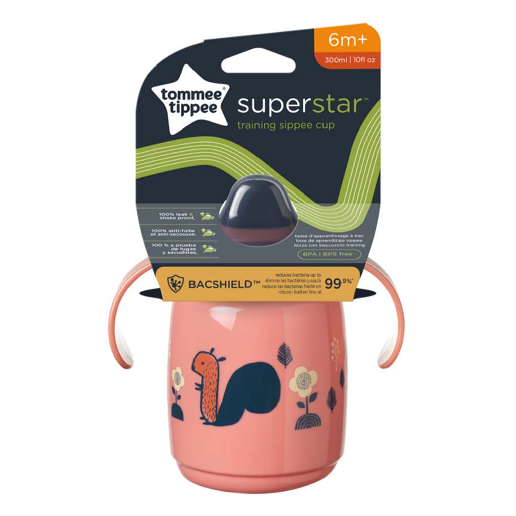 Tommee Tippee: Superstar Kubek do picia różowy 300ml (6 m+) zdjęcie 1