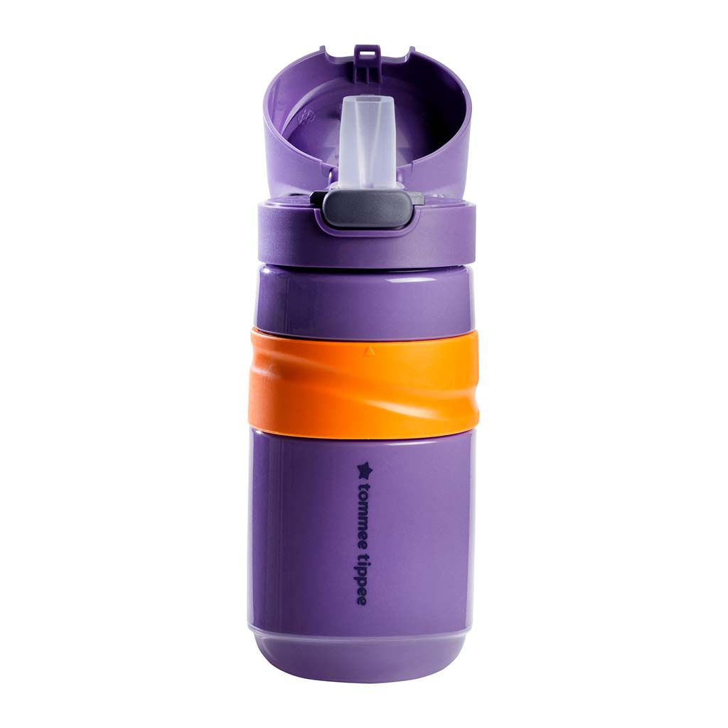 Tommee Tippee: Superstar Kubek z rurką Flip top w kolorze fioletowym 500ml (18 m+) zdjęcie 2