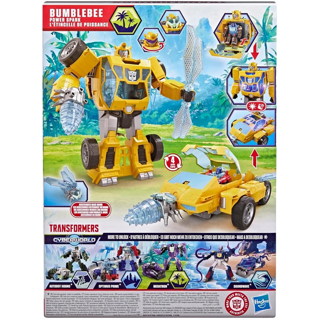 Transformers CYBERWORLD Bumblebee Power spark figura robota - Hasbro zdjęcie 4