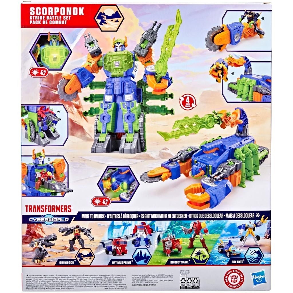 Transformers CYBERWORLD: Zestaw do gry Scorponok atakująca bitwa - Hasbro zdjęcie 4