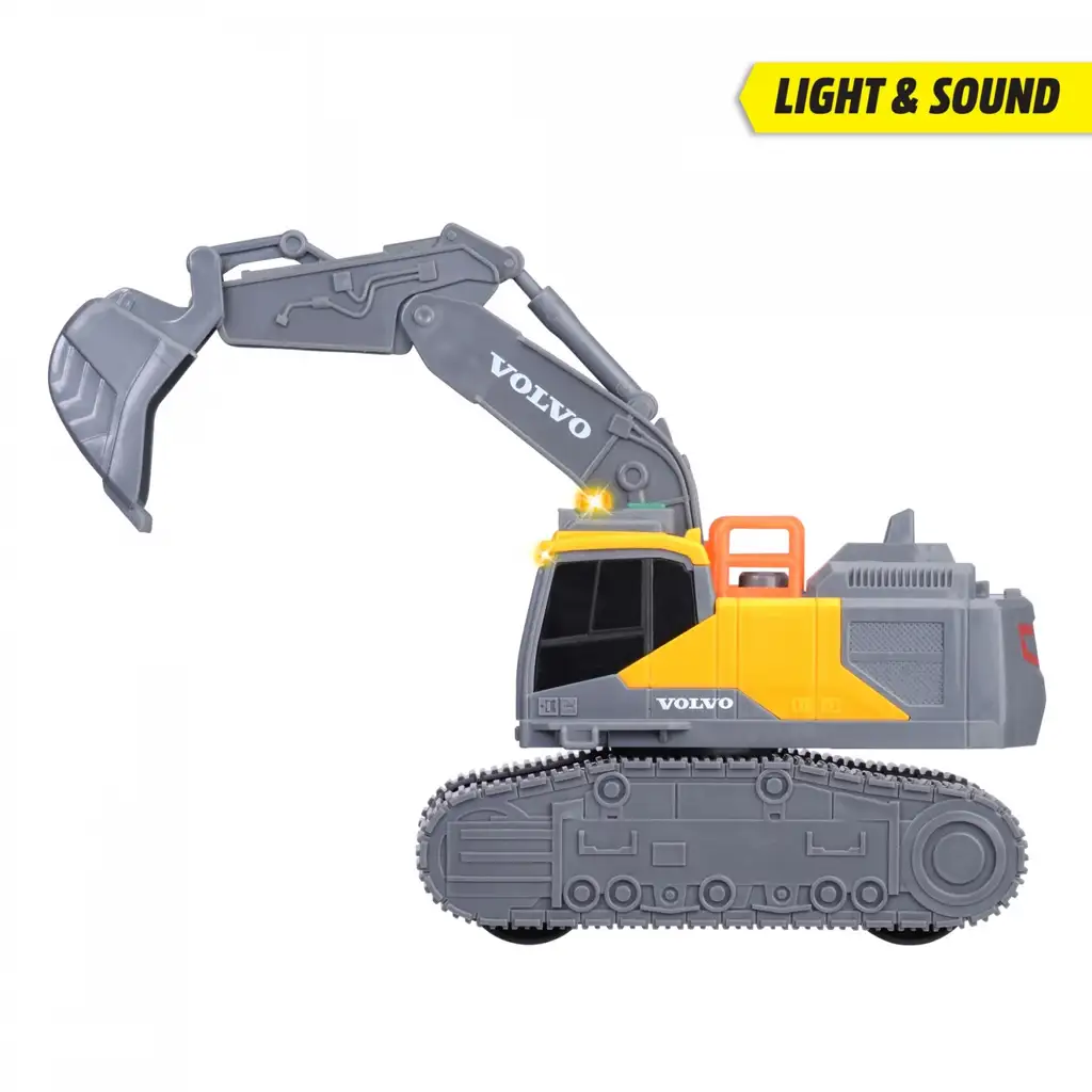 Volvo koparka z efektami świetlnymi i dźwiękowymi 23cm - Dickie Toys zdjęcie 4