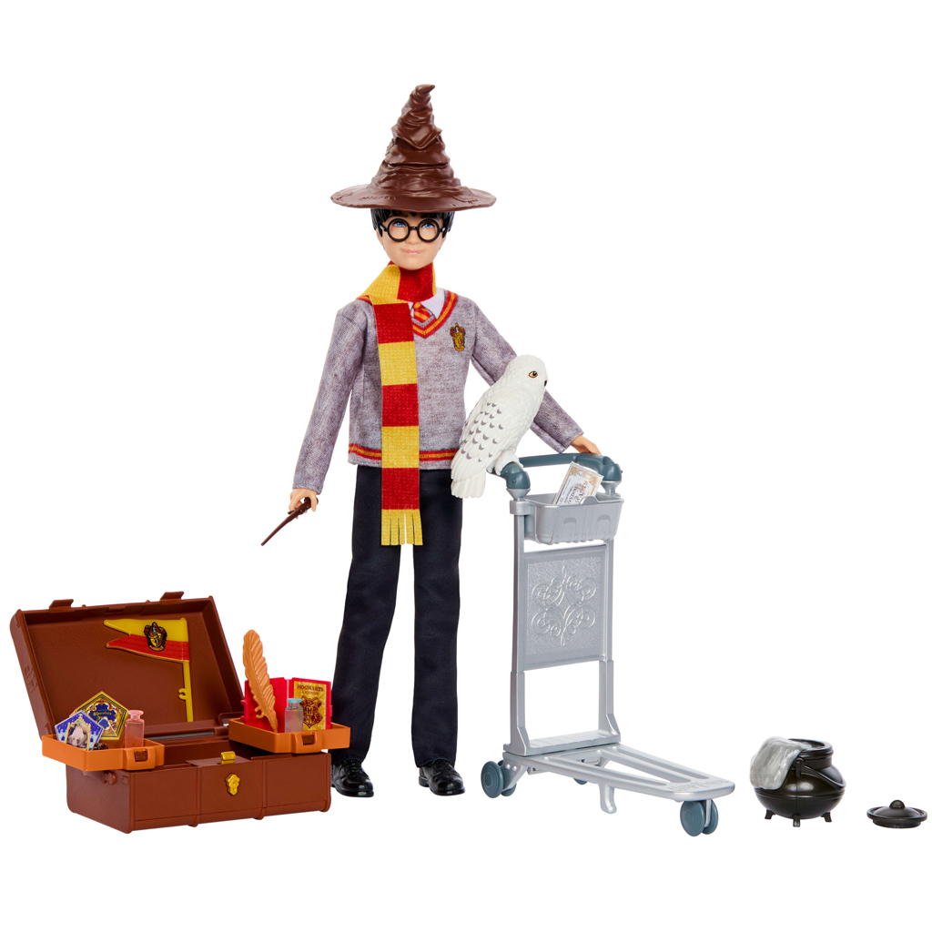 Zestaw do zabawy Harry Potter 9 i 3/4. peron z lalką Harrym – Mattel zdjęcie 2