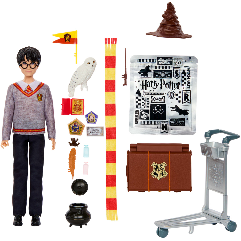 Zestaw do zabawy Harry Potter 9 i 3/4. peron z lalką Harrym – Mattel zdjęcie 1