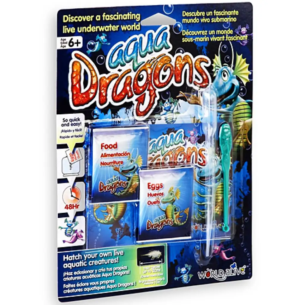 Zestaw jajek i jedzenia Aqua Dragons do podwodnego świata zdjęcie 1