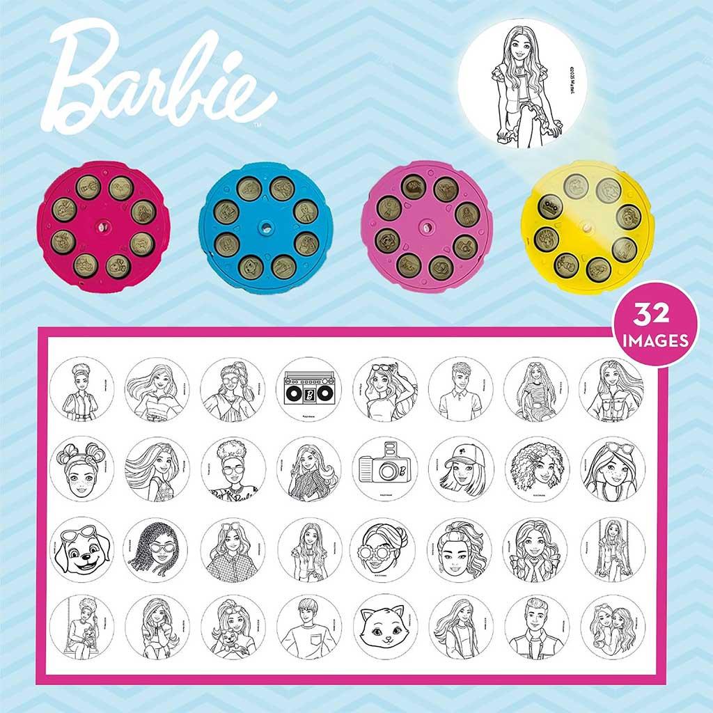 Zestaw kolorowanek z projektorem Barbie - Lisciani zdjęcie 4