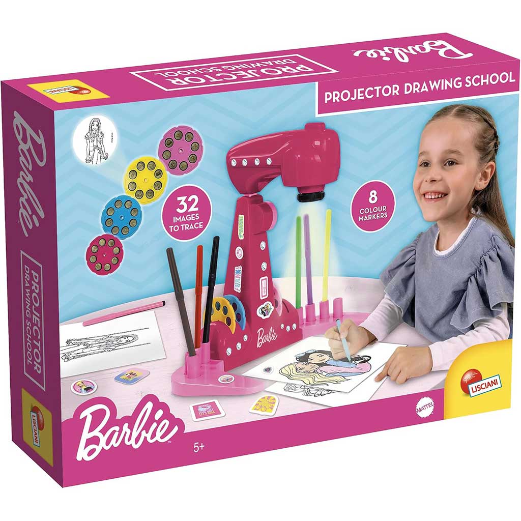 Zestaw kolorowanek z projektorem Barbie - Lisciani zdjęcie 1