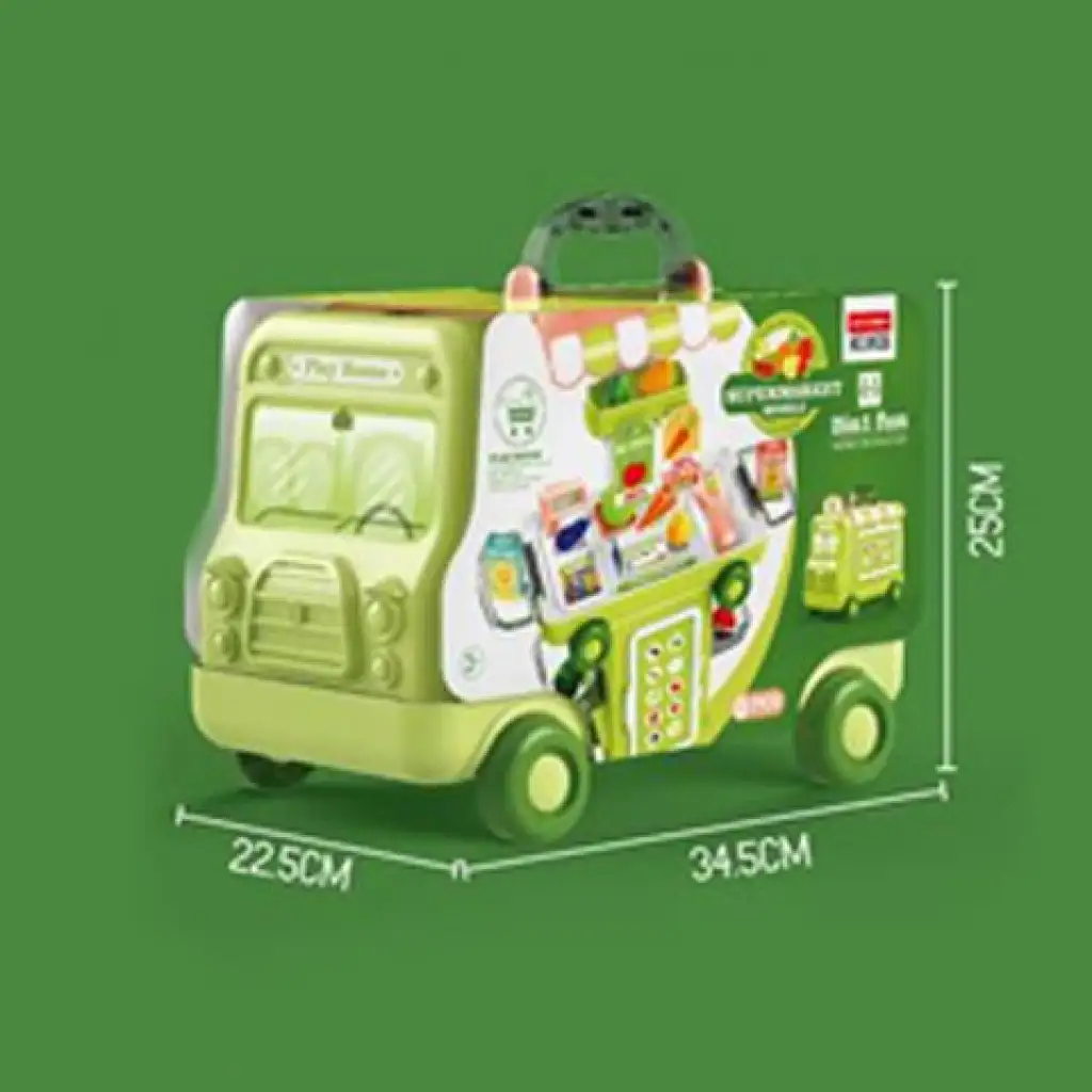 Zestaw zabawek supermarket w wózku 37 szt. zdjęcie 2