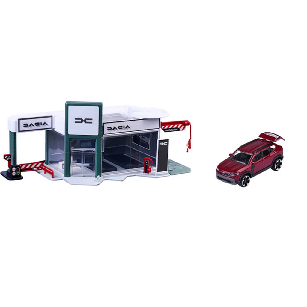 Zestaw zabawkowy Dacia Showroom z małym samochodem - Dickie Toys zdjęcie 2
