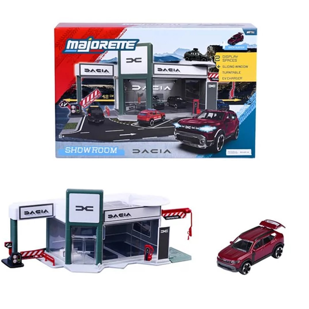 Zestaw zabawkowy Dacia Showroom z małym samochodem - Dickie Toys zdjęcie 1