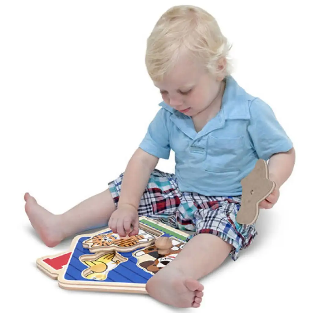 Zwierzęta leśne układanka z uchwytem - Melissa & Doug zdjęcie 2