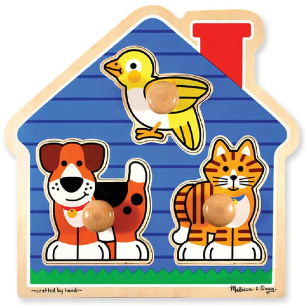 Zwierzęta leśne układanka z uchwytem - Melissa & Doug zdjęcie 1