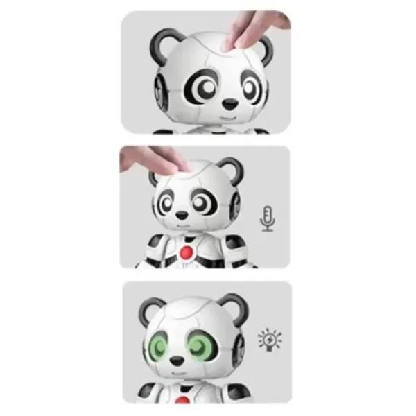 11, robotyczny przyjaciel panda z światłem i dźwiękiem, z metalową ramą zdjęcie 3