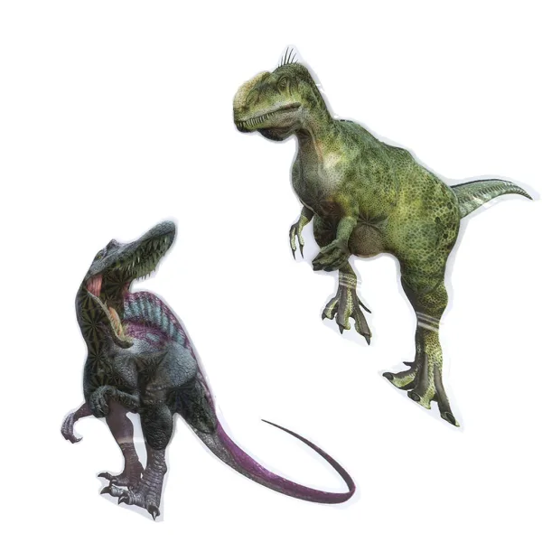 3D Świat Dinozaurów zestaw naklejek na ścianę z plakatem zdjęcie 3