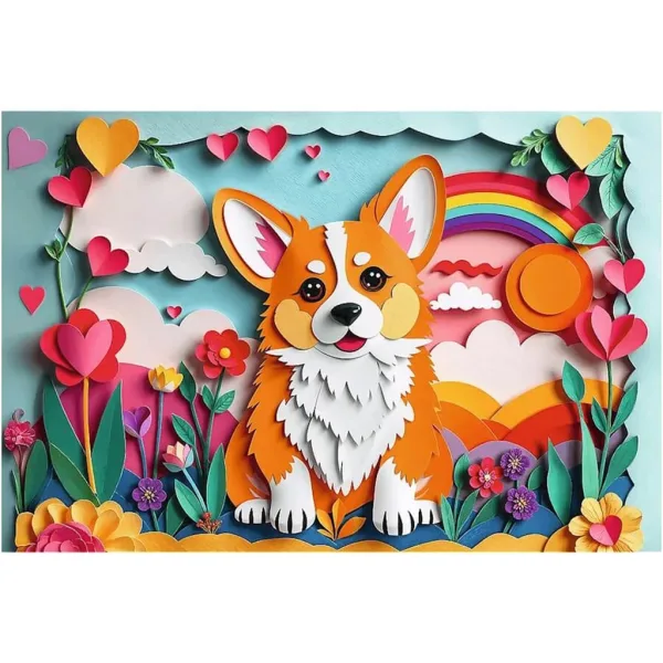 40. rocznica - Sztuka z papieru: Mały piesek, puzzle 160 elementów - Trefl zdjęcie 2