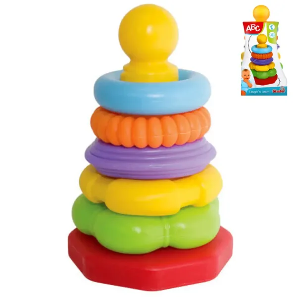 ABC kolorowa piramida z pierścieni 25 cm - Simba Toys zdjęcie 1