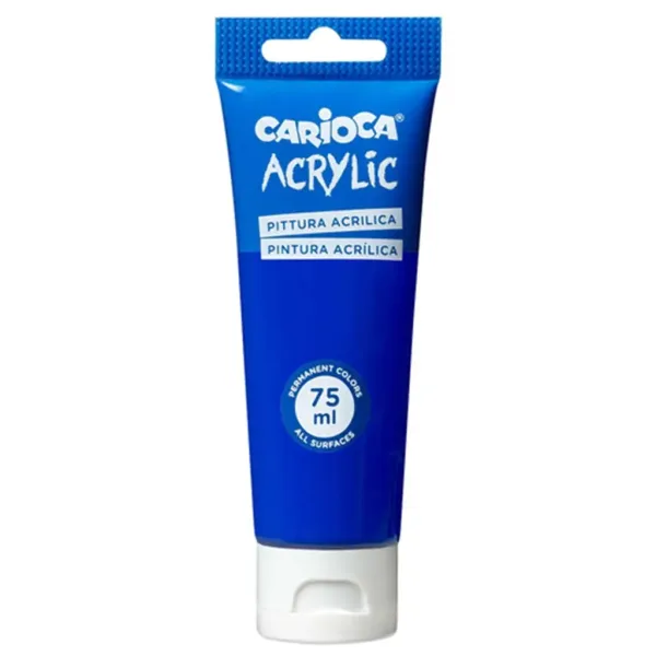 Acrylic farba akrylowa 75 ml w kolorze ciemnoniebieskim - Carioca zdjęcie 1