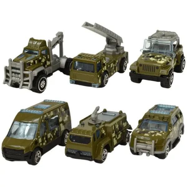 Army Die-Cast: Wojskowy zestaw 6 małych samochodzików zdjęcie 2