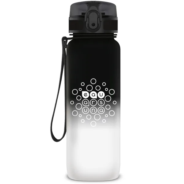 Ars Una: Bidon bez BPA z przejściem kolorów, matowy - 800 ml - Black&White zdjęcie 1