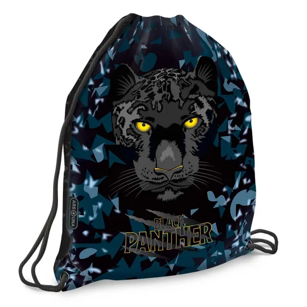 Ars Una: Black Panther worek na WF, torba sportowa 32 x 42 cm zdjęcie 1