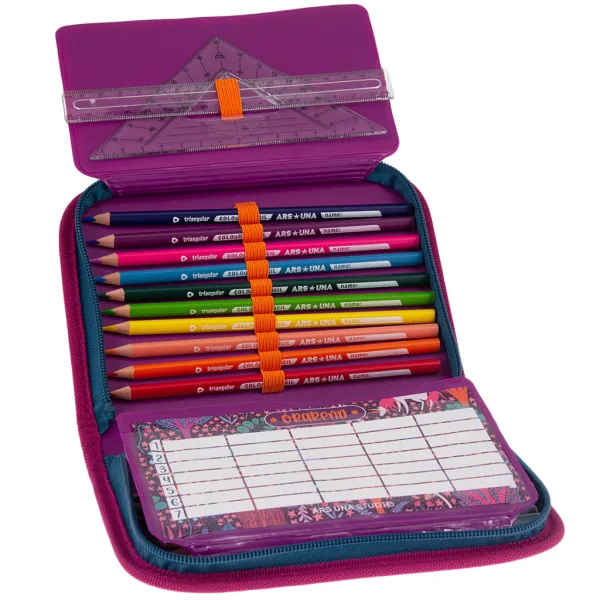 Ars Una: Charme rozkładany piórnik wypełniony 13x19x4 cm zdjęcie 2