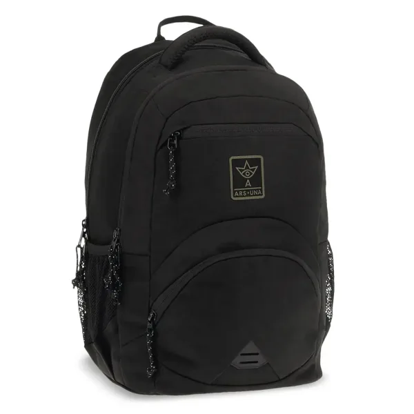 Ars Una: Czarny ergonomiczny plecak szkolny Cordura, 33x45x24 cm zdjęcie 1