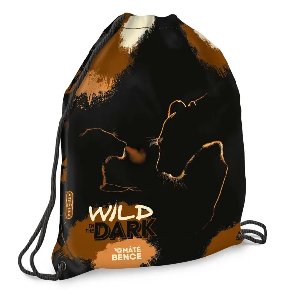 Ars Una: Dziki w ciemności worek gimnastyczny, torba sportowa 32x42 cm zdjęcie 1