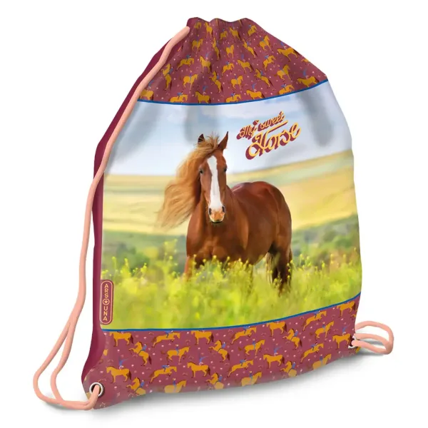 Ars Una: My Sweet Horse worek na buty, worek sportowy 32x42cm zdjęcie 1
