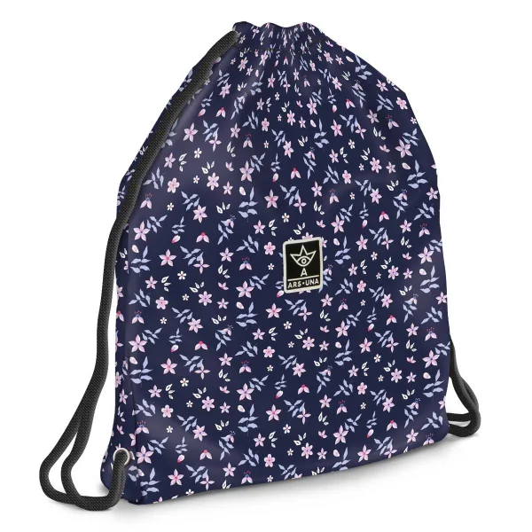 Ars Una: Navy Bloom młodzieżowy worek gimnastyczny, torba sportowa 37,5x46 cm zdjęcie 1