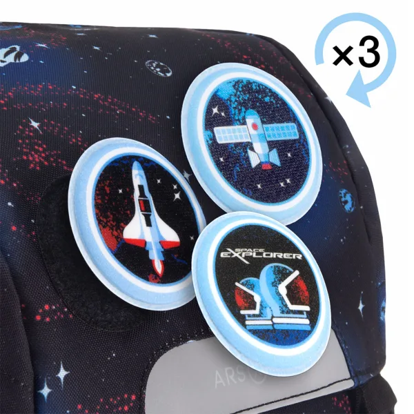 Ars Una: Space explorer easy-pack torba szkolna, plecak 27x38x18 cm zdjęcie 6
