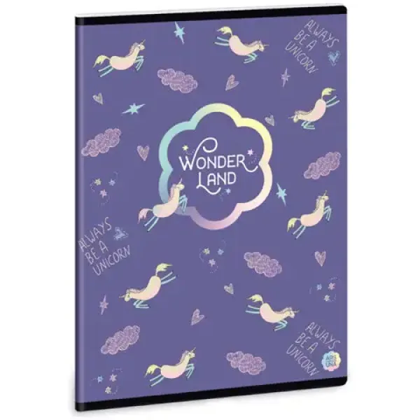 Ars Una: Wonderland Unicorn zeszyt w linie A/5 40 kartek zdjęcie 1