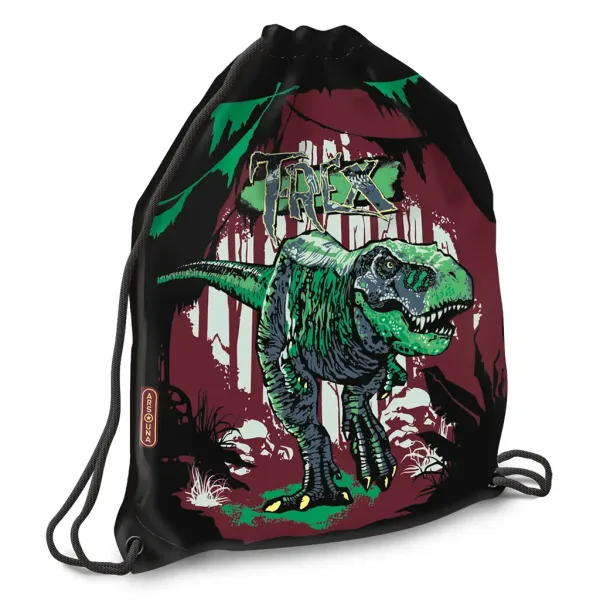Ars Una: Worek gimnastyczny T-Rex, torba sportowa 32x42cm zdjęcie 1