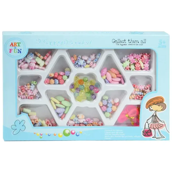 Art&Fun: Zestaw do tworzenia biżuterii z ponad 100 kolorowymi koralikami zdjęcie 1
