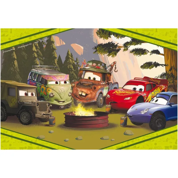 Auta 2 w 1 60-elementowe Eco puzzle i kolorowanka 70x50 cm – Lisciani zdjęcie 2