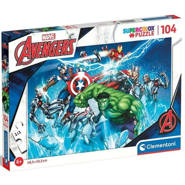 Avengers 104-elementowy Super Color Puzzle - Clementoni zdjęcie 1