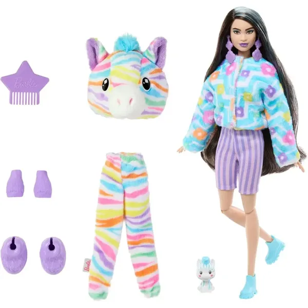 Barbie: Cutie Reveal Lalka Niespodzianka - Zebra - Mattel zdjęcie 3