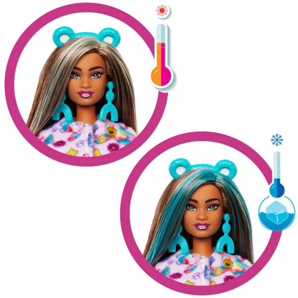Barbie: Cutie Reveal lalka niespodzianka Miś Troskliwy, seria 2 – Good Vibes miś – Mattel zdjęcie 3