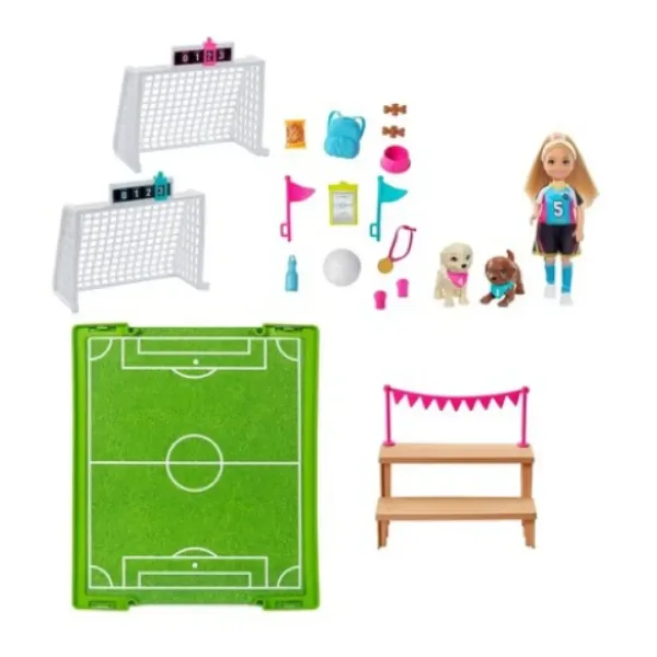 Barbie Dreamhouse Adventures: Zestaw do gry w piłkę nożną Chelsea - Mattel zdjęcie 3