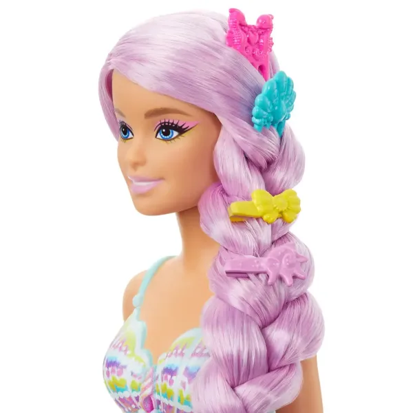 Barbie Dreamtopia: Magiczna fryzura syrenka lalka 2024 - Mattel zdjęcie 4