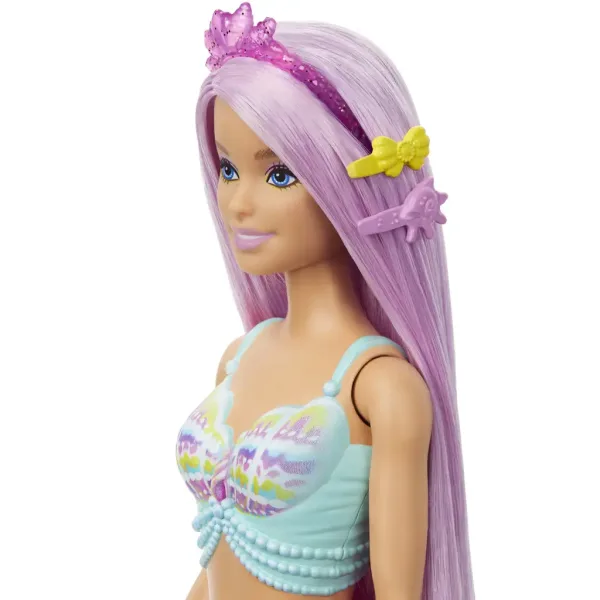Barbie Dreamtopia: Magiczna fryzura syrenka lalka 2024 - Mattel zdjęcie 5