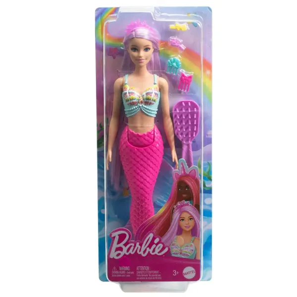 Barbie Dreamtopia: Magiczna fryzura syrenka lalka 2024 - Mattel zdjęcie 6