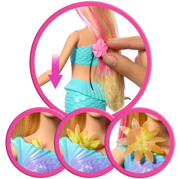 Barbie Dreamtopia: Syrenka z magicznymi kwiatami – Mattel zdjęcie 4