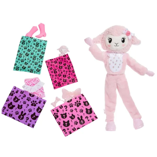 Barbie: Laleczka-niespodzianka Cutie Reveal – Owca – Mattel zdjęcie 3