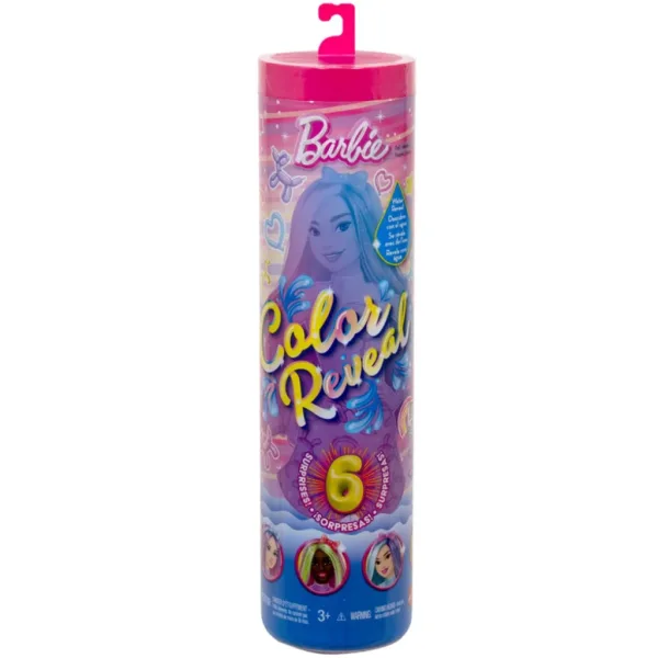 Barbie: Lalka Color Reveal niespodzianka z balonowym pieskiem – Mattel zdjęcie 1