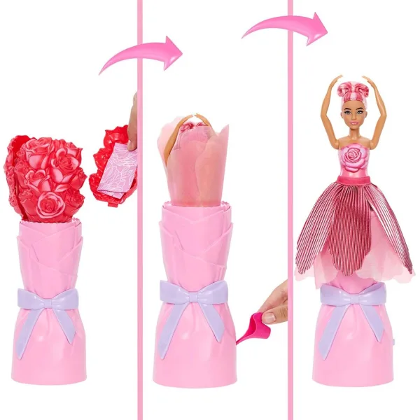 Barbie Reveal: Kwiatowa magia lalka niespodzianka - Róża - Mattel zdjęcie 3