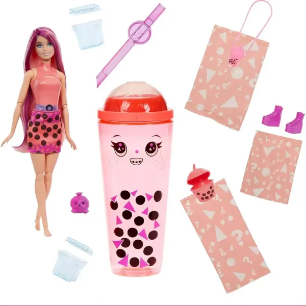 Barbie: Slime Reveal Impreza Bąbelkowa Pomarańczowa lalka - Mattel zdjęcie 3