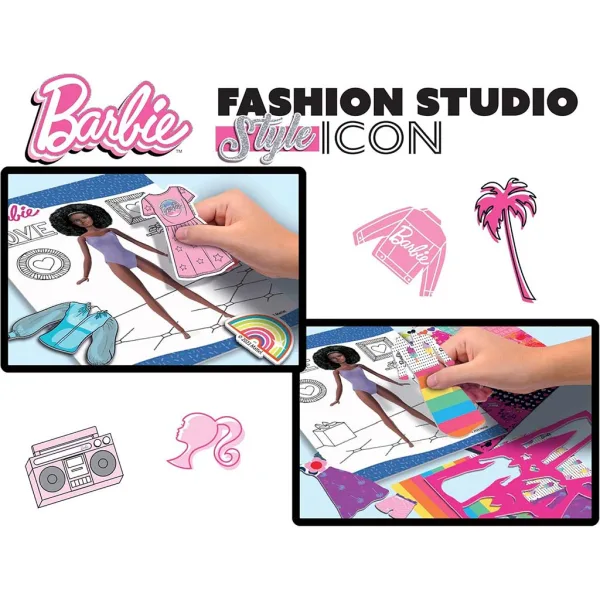 Barbie Style Icon zestaw do kolorowania i ubierania - Lisciani zdjęcie 3