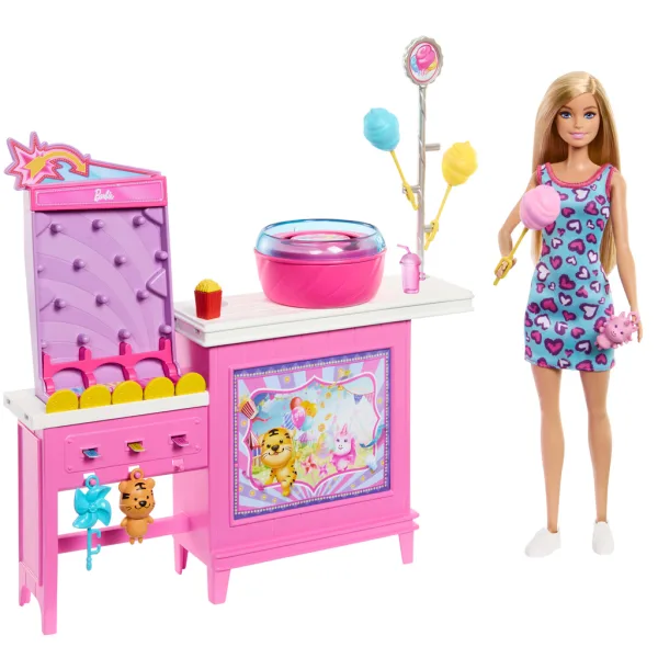 Barbie Tajemnice: Plażowi Detektywi – Zestaw do zabawy z watą cukrową i lalką – Mattel zdjęcie 2